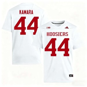 Amari Kamara College Football #44 Player White Men's University of Indiana Jersey 217070-302