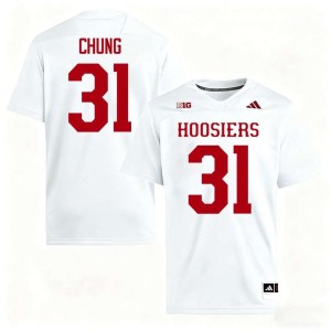 Anthony Chung Mens White 2026 College Football #31 Hoosiers Jersey 652163-965