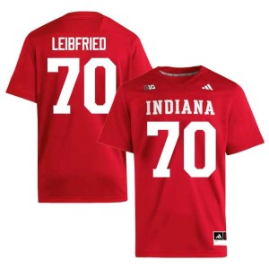 Austin Leibfried NCAA #70 Crimson Men's Indiana University College Football Jerseys 459818-760
