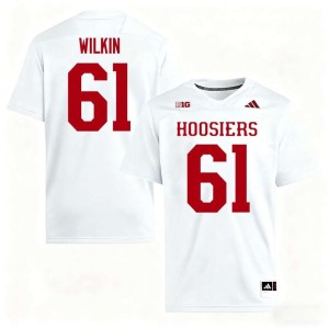 Baylor Wilkin Men's 2026 #61 White Indiana University College Football Jerseys 744875-559