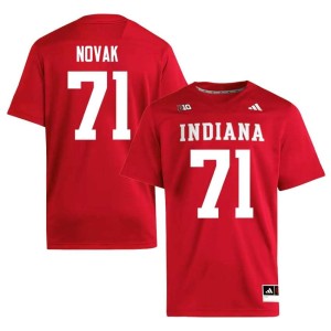 Ben Novak Crimson College Football Men Alumni #71 Hoosiers Jerseys 669296-403
