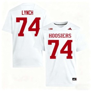 Bray Lynch #74 Game Mens The Hoosier State White College Football Jersey 267210-955