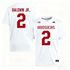 Byron Baldwin Jr. Indiana University Official College Football White #2 Men's Jerseys 898187-821