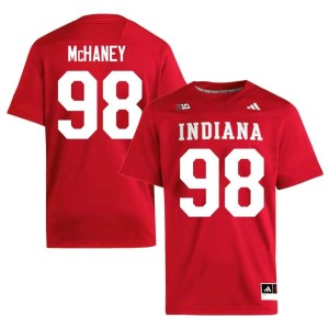 Cam McHaney IU Hoosiers #98 College Football Game Crimson Men's Jerseys 619007-410
