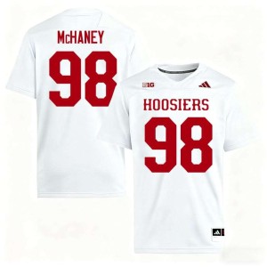 Cam McHaney College Football Indiana White #98 Men's Stitched Jerseys 431267-173