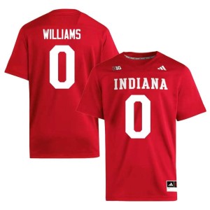 Carson Williams Limited #0 Crimson College Football IU Hoosiers Men Jersey 872885-474