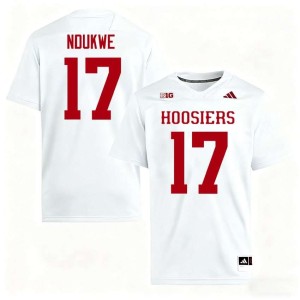 Daniel Ndukwe Hoosiers White College Football Replica Men's #17 Jersey 627710-168