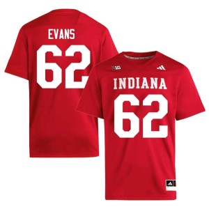 Drew Evans Crimson Game #62 College Football University of Indiana Men Jersey 727655-378