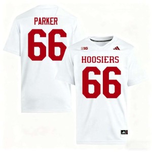 Evan Parker Men #66 College Football 2026-27 White Indiana Jersey 762401-381