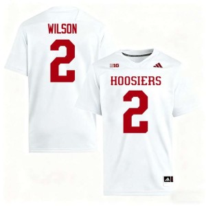 Grant Wilson White Men #2 The Hoosier State University College Football Jersey 336856-699