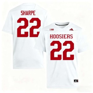 Jamari Sharpe #22 Replica White Men's IU Hoosiers College Football Jerseys 739878-732