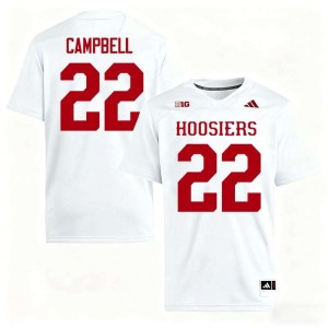 Jayreon Campbell Stitched White College Football Hoosiers Men's #22 Jerseys 933369-115