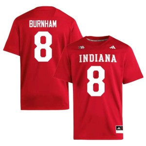 Josh Burnham College Football Mens Embroidery The Hoosier State Crimson #8 Jerseys 738818-480