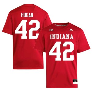 Kevontay Hugan Crimson IU Hoosiers Men's Official #42 College Football Jersey 580889-137