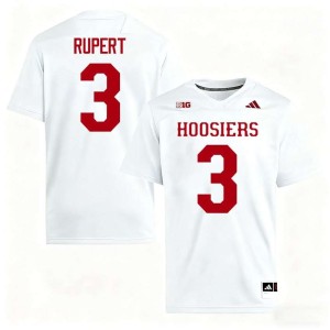Kortez Rupert Men's IU College Football Replica #3 White Jersey 889729-826