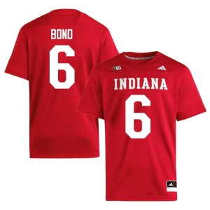 Lebron Bond Indiana University 2026-27 Men #6 Crimson College Football Jersey 939645-804