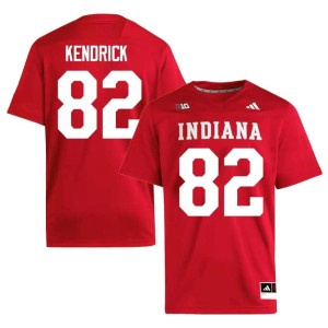 Myles Kendrick #82 IU Hoosiers Official College Football Men's Crimson Jersey 946829-433