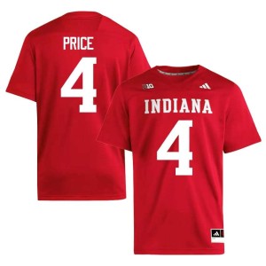 Myles Price #4 Crimson College Football Indiana University Men's Jersey 825464-847