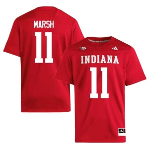 Nick Marsh #11 Replica College Football Men's Crimson Jersey 930507-884
