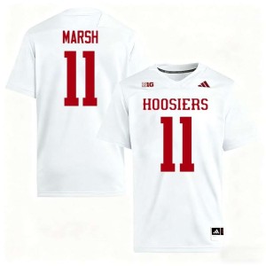 Nick Marsh Limited #11 Men White College Football Jersey 384369-652