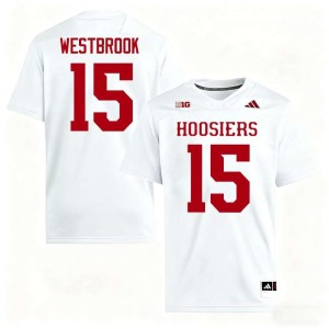Nick Westbrook College Football White Hoosiers 2026-27 Men's #15 Jersey 731670-783