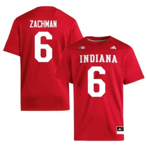 Preston Zachman College Football #6 Mens Player University of Indiana Crimson Jersey 999483-601