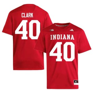 Quentin Clark College Football Crimson #40 NCAA Hoosiers Men Jersey 266262-836