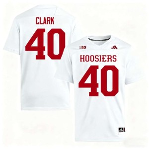 Quentin Clark White Men High School College Football #40 Indiana Hoosiers Jerseys 270528-793