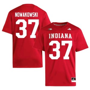 Riley Nowakowski College Football Crimson The Hoosier State #37 Limited Mens Jerseys 117763-233