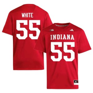 Rodney White 2026 #55 College Football Crimson Indiana Hoosiers Men's Jerseys 303807-396