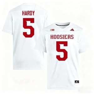 Rolijah Hardy Player #5 White The Hoosier State College Football Men Jersey 207435-759