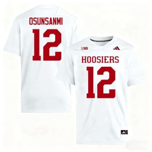Tobi Osunsanmi College Football Indiana White NCAA #12 Men's Jerseys 608749-572