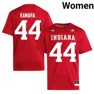 Amari Kamara #44 Women's College Football NCAA Crimson IU Hoosiers Jersey 883900-406