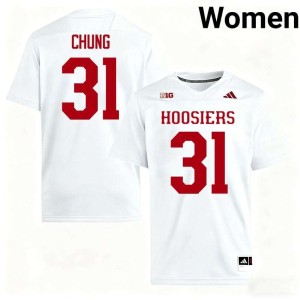 Anthony Chung Womens White IU College Football 2026 #31 Jersey 422981-339