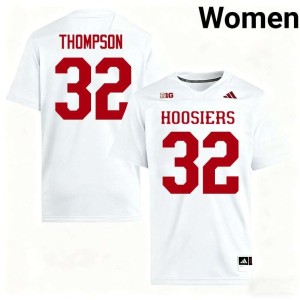 Anthony Thompson Replica College Football University of Indiana Women #32 White Jerseys 795635-265