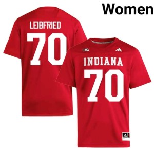 Austin Leibfried #70 Crimson Indiana Women College Football 2026-27 Jersey 441695-863