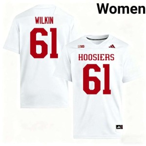 Baylor Wilkin White Embroidery #61 Women College Football Indiana University Jersey 845019-845