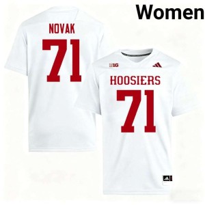 Ben Novak Indiana Women College Football White 2026-27 #71 Jerseys 959946-381