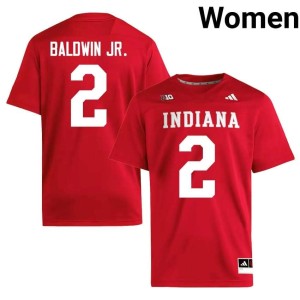 Byron Baldwin Jr. College Football Crimson Womens #2 2026 Hoosiers Jersey 361226-288