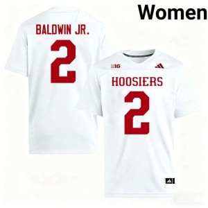 Byron Baldwin Jr. #2 Women IU Hoosiers 2026 College Football White Jersey 565646-193