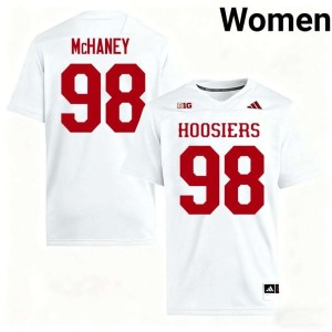 Cam McHaney #98 White College Football Women Hoosiers Game Jersey 294469-225