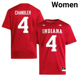 Davion Chandler #4 College Football Crimson IU 2026 Women's Jerseys 616062-492
