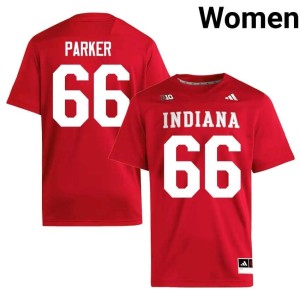 Evan Parker The Hoosier State College Football Game Women Crimson #66 Jersey 948414-800