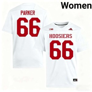 Evan Parker Limited White College Football The Hoosier State Womens #66 Jersey 961487-861