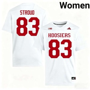 Hunter Stroud White Indiana University College Football Women's Alumni #83 Jerseys 322977-476