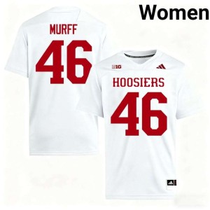 Isaiah Jones College Football White #46 Women Indiana University Jersey 324408-216