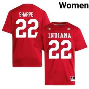 Jamari Sharpe Crimson College Football Women's Player #22 Indiana Jerseys 648715-203