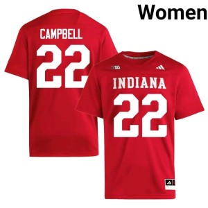 Jayreon Campbell Women's Crimson #22 University of Indiana High School College Football Jerseys 197127-887