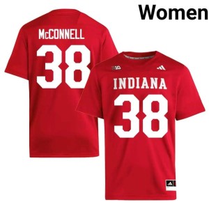 Kaden McConnell College Football 2026-27 Crimson #38 Hoosiers Women Jersey 335774-175