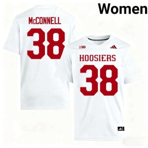Kaden McConnell Replica White #38 College Football The Hoosier State Women Jersey 436869-360